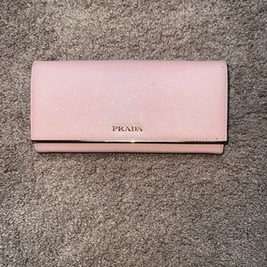 Prada saffiano long wallet